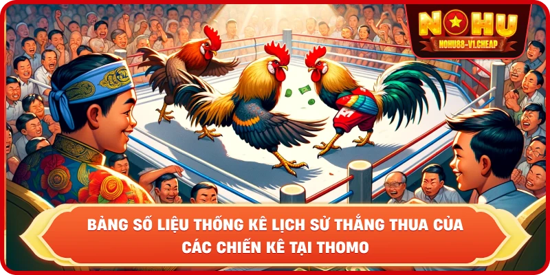 Bảng số liệu thống kê lịch sử thắng thua của các chiến kê tại Thomo